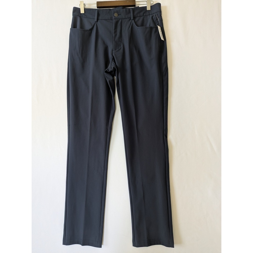 Old Navy Active Tech Hybrid Slim Pants Mens 32x32 Navy Blue 4-Way Stretch New